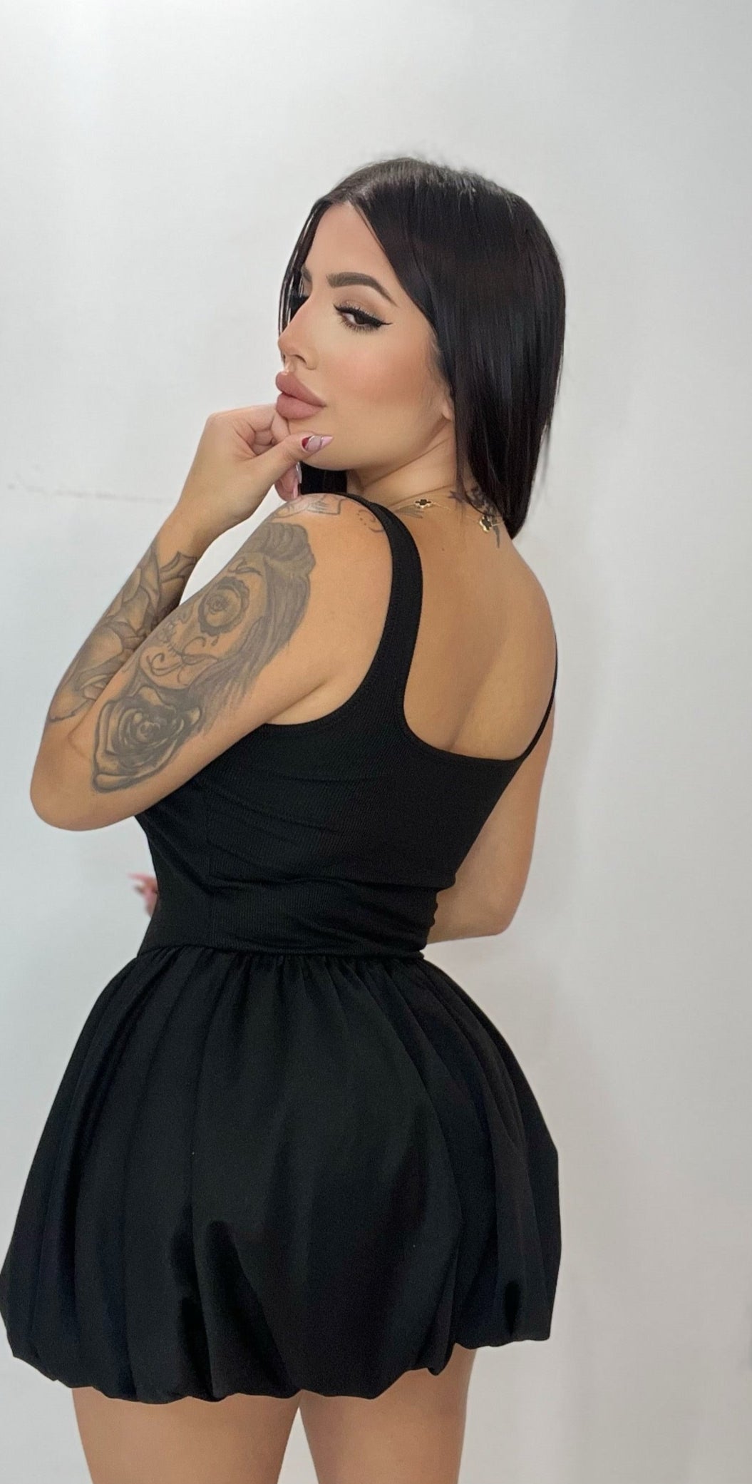 Comfy Black Mini Dress